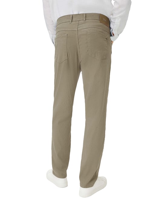 Broek Brax Cooper 5-pocket normale fit khaki - Image 2