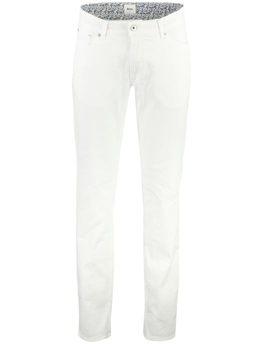 Broek Brax Chuck wit linnen slim - Image 1