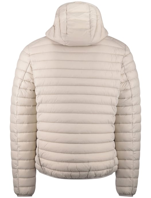 Creme zomerjas Save the Duck gewatteerd nylon capuchon - Image 2