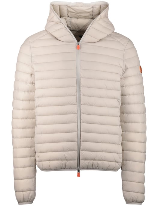 Creme zomerjas Save the Duck gewatteerd nylon capuchon - Image 3