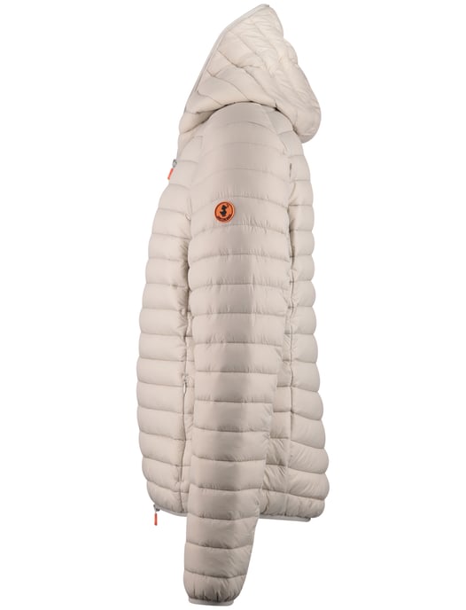 Creme zomerjas Save the Duck gewatteerd nylon capuchon - Image 4