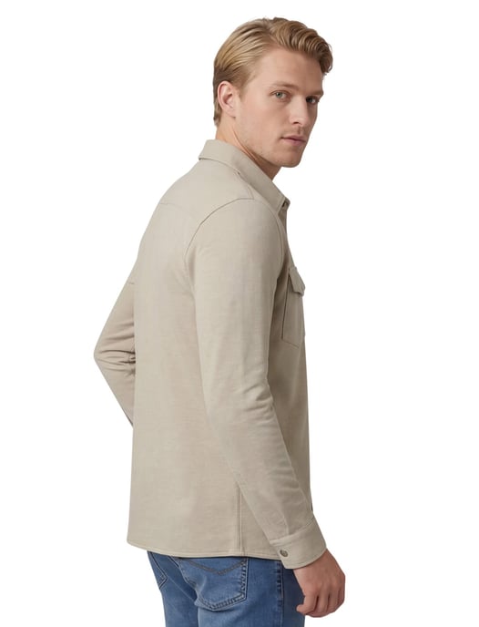 Overshirt Profuomo beige normale fit dubbele borstzakken - Image 2
