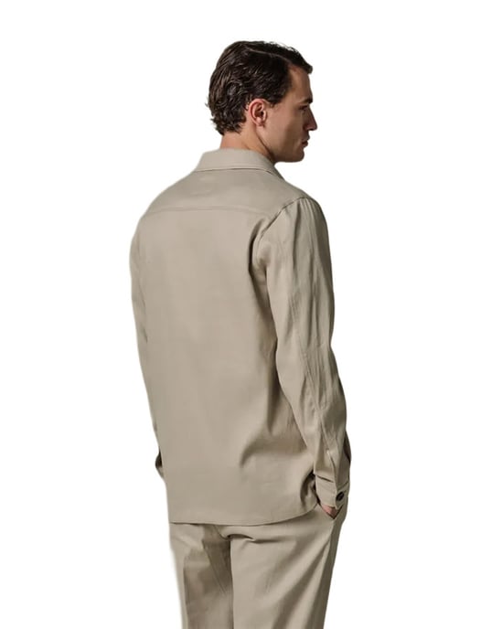 Overshirt Profuomo beige katoen - Image 2