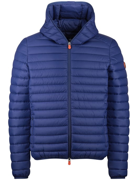 Blauw zomerjas Save the Duck gewatteerd nylon capuchon - Image 3