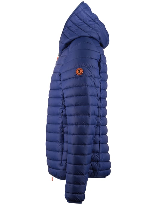 Blauw zomerjas Save the Duck gewatteerd nylon capuchon - Image 4