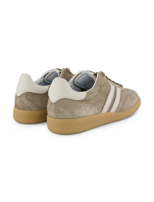 Sneakers Giorgio leer rubber khaki - Image 3