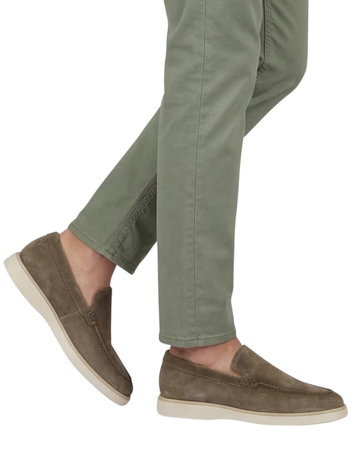 Nette loafers Giorgio groen leer suede effen - Image 2
