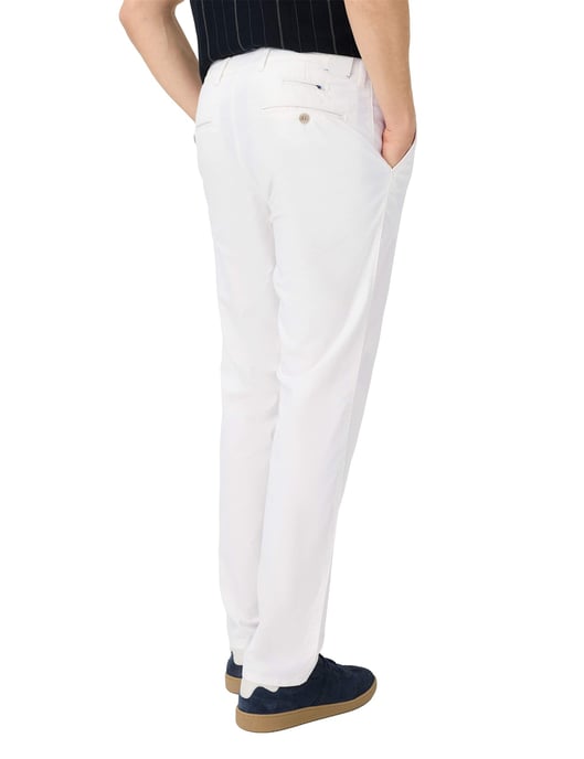 pantalon Brax Fabio wit flatfront model normale fit - Image 2