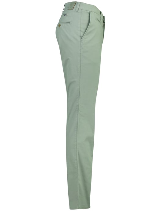 pantalon Brax Fabio groen flatfront normale fit - Image 3