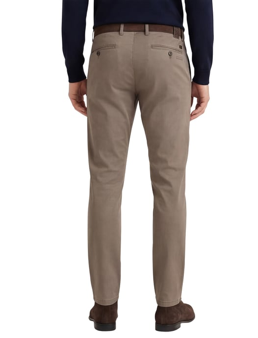 Slim fit Subway Gardeur chino katoen donkerbruin - Image 2