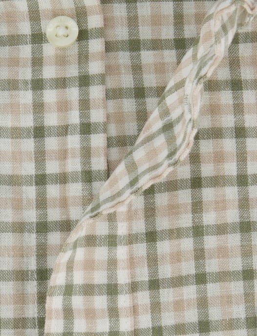 Overhemd Barbour Tailored Fit groen geruit borstzak - Image 4