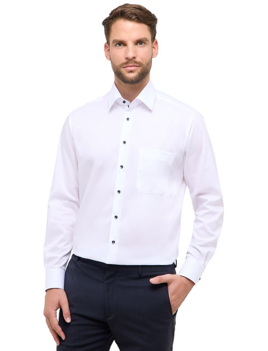 Overhemd wit Eterna Comfort Fit klassiek katoen - Image 1