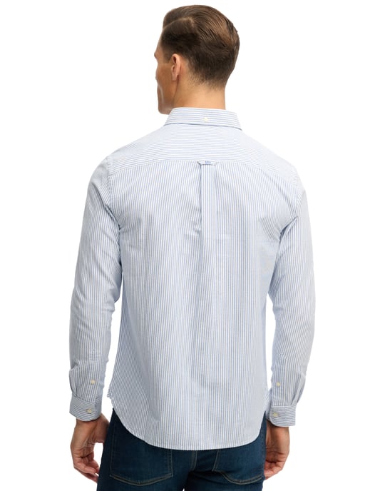 Overhemd Superdry lichtblauw gestreept slim fit button down - Image 2