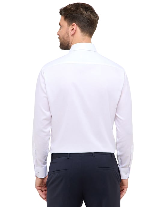 Overhemd wit Eterna Comfort Fit klassiek katoen borstzak - Image 2