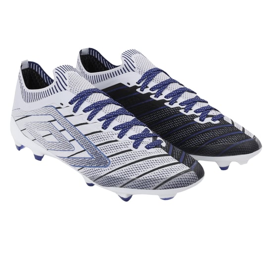 Umbro Heren Velocita Elixir Pro Stevige Grond Voetbalschoenen (Wit/Zwart/Royaalblauw) - Image 1