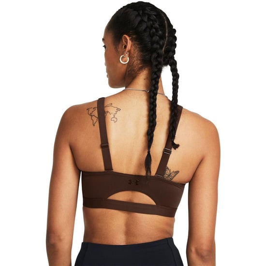 Under Armour Sportbeha met spaghettibandjes voor dames (Bruin) - Image 4