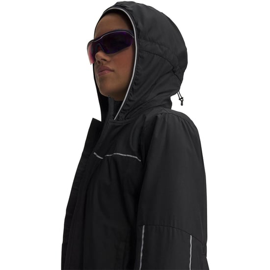 Under Armour Velociti Pro-jacka med huva i snäv passform för damer (Svart) - Image 3