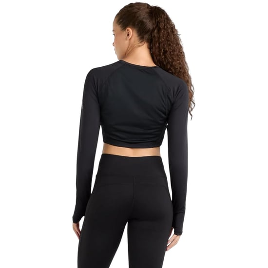 Umbro Bodycon Raglan långärmad träningstopp för kvinnor/damer (Svart) - Image 2