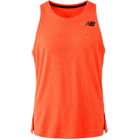 New Balance Q Speed Singlet Mens Orange Vest - Image 1