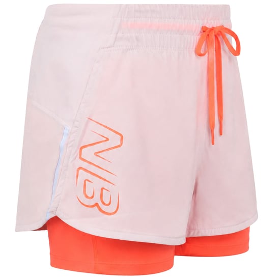 New Balance 2in1 Impact Run Womens White Shorts - Image 2