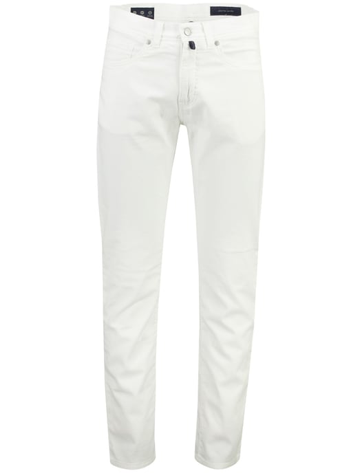 pantalon Pierre Cardin wit 5-pocket model normale fit Lyon Tapered - Image 1