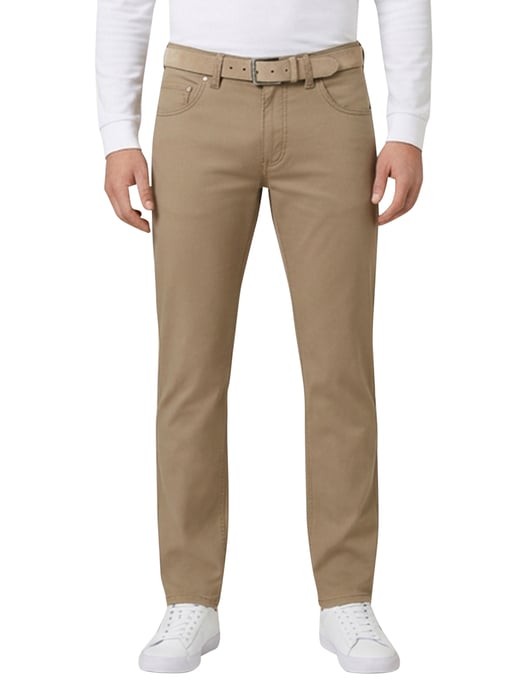 Camel pantalon 5-pocket Gardeur Modern Fit zonder omslag - Image 1