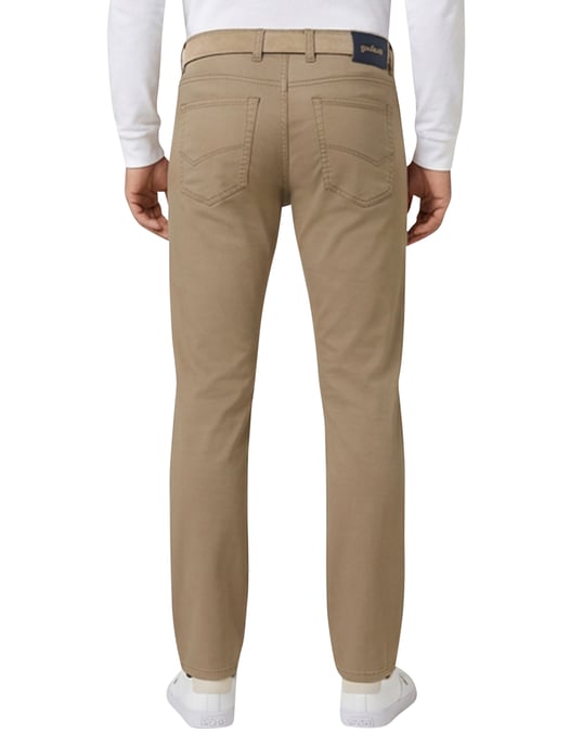 Camel pantalon 5-pocket Gardeur Modern Fit zonder omslag - Image 2