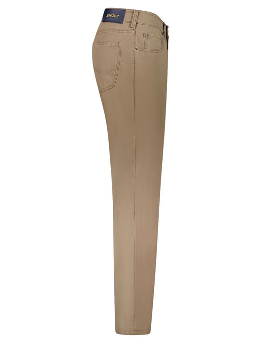 Camel pantalon 5-pocket Gardeur Modern Fit zonder omslag - Image 3