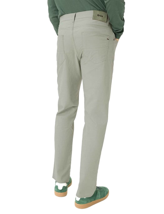 Pantalon 5-pocket Brax lichtgroen katoen - Image 2