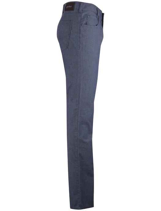 Pantalon Gardeur blauw gemeleerd normale fit - Image 3