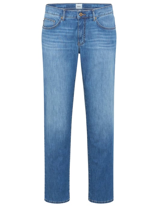 Brax denim effen blauw normale fit - Image 1