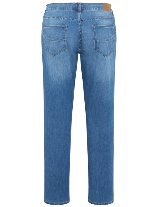 Brax denim effen blauw normale fit - Image 2