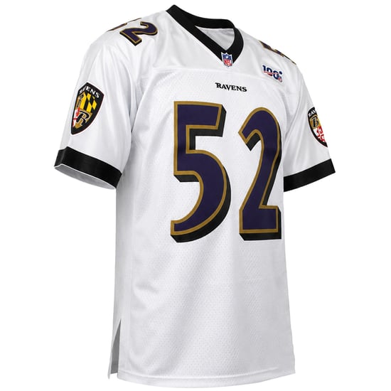 Mitchell & Ness NFL Baltimore Ravens #52 R.Lewis Platinum White Jersey - Image 2