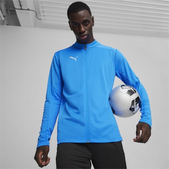 Puma TeamGoal-jas voor heren (Blauw/zilver) - Image 3