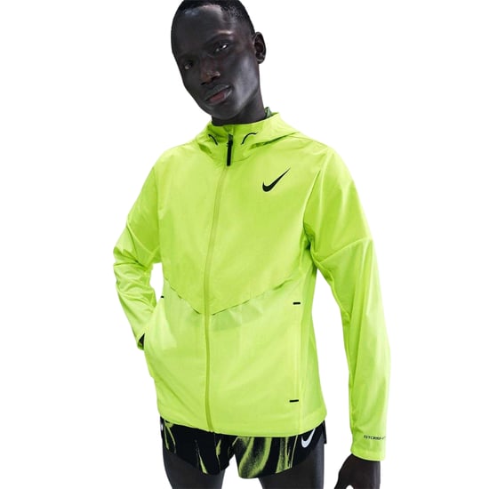 Nike Heren Storm-FIT Hooded Hardloopjack (Volt/Zwart) - Image 1