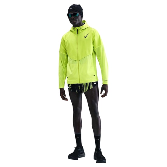 Nike Heren Storm-FIT Hooded Hardloopjack (Volt/Zwart) - Image 4