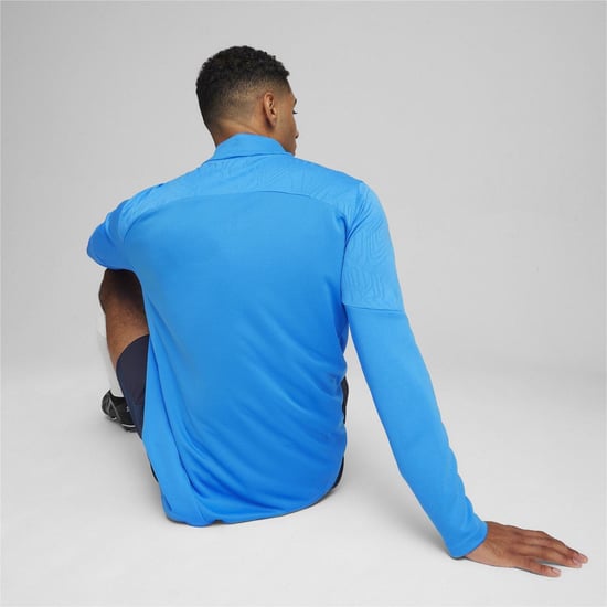Puma Heren Team Final trainingsfleece met kwartritssluiting (Blauw) - Image 4