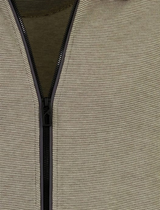 Beige Casa Moda vest gemeleerd wijde fit - Image 4