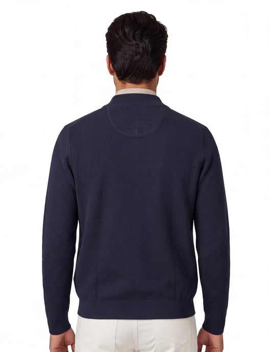 Donkerblauw vest Fynch Hatton textuur - Image 2