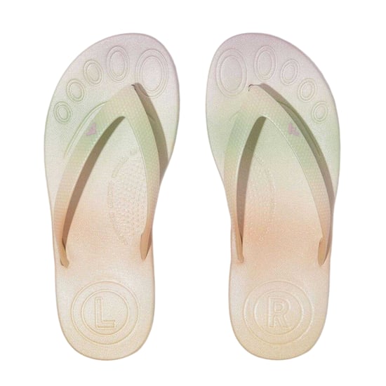 FitFlop Kinderen/Kinderen Iridescent iQushion teenslippers (Wit) - Image 2