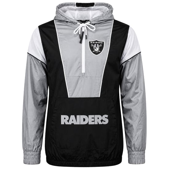 Mitchell & Ness NFL Oakland Raiders Highlight Reel Mens Grey Jacket - Image 1