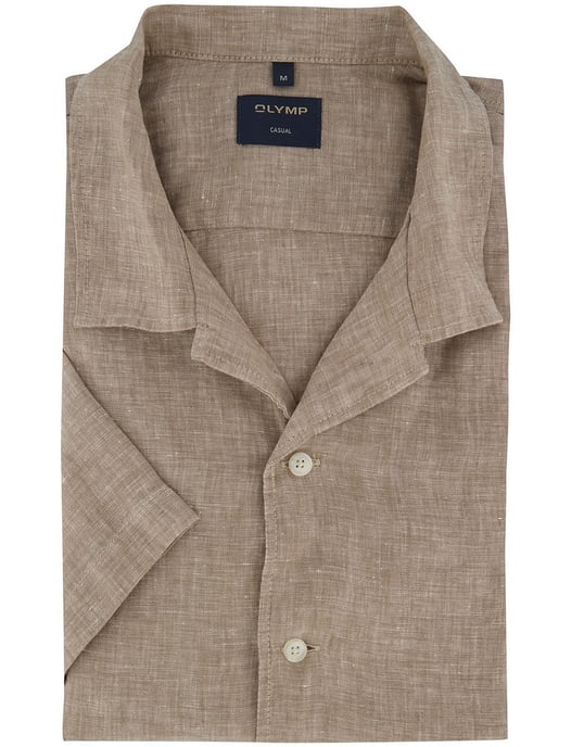 overhemd Olymp beige gemeleerd normale fit - Image 2