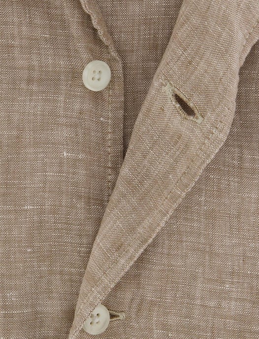 overhemd Olymp beige gemeleerd normale fit - Image 4