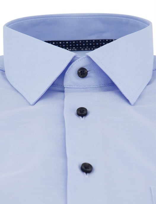 Eterna Comfort Fit overhemden lichtblauw strijkvrij katoen - Image 3