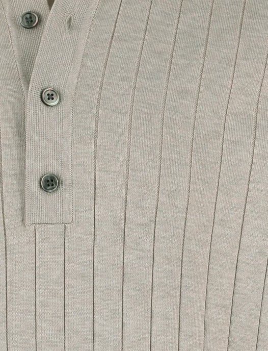 Poloshirt Profuomo beige structuur 3 knopen - Image 3