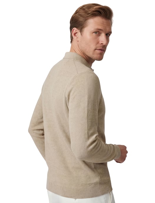 Poloshirt Casa Moda beige 3 knopen normale fit - Image 2