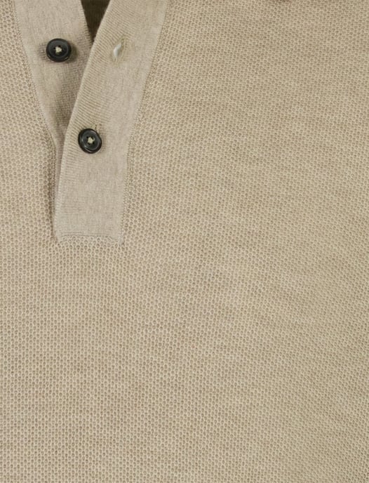 Poloshirt Casa Moda beige 3 knopen normale fit - Image 3