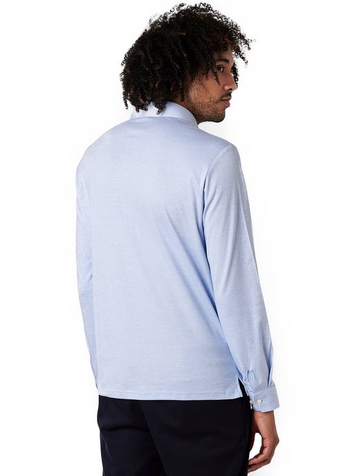 Poloshirt Desoto lichtblauw katoen - Image 2