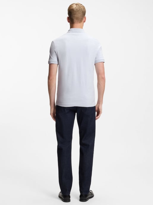 Mens Light Pastel Blue Passenger Short Sleeve Polo Shirt - Image 4