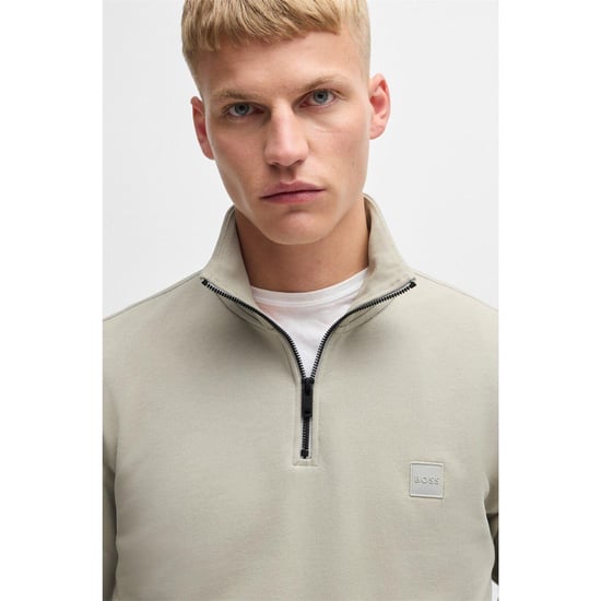 Boss Heren Badstof Sweatshirt (Licht Beige) - Image 4